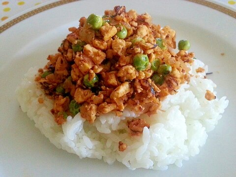 豆腐のあっさりキーマカレー風